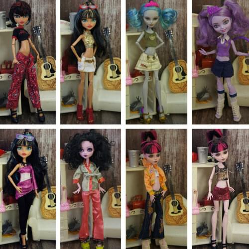 1/6 Doll Clothing Cute Casual Wear Handmade Clothes Outfit Doll Clothing Set for Monstering High/Blyth Personality Doll Decors