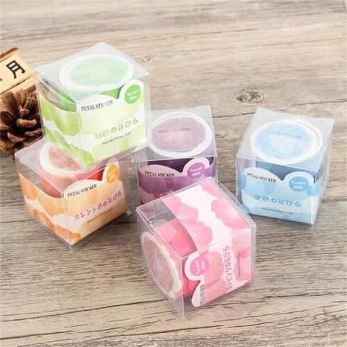 1 Roll Sakura Petals Washi Tape DIY Postage Creative Hand Book Journal Diary Album Stickers Decoration Material