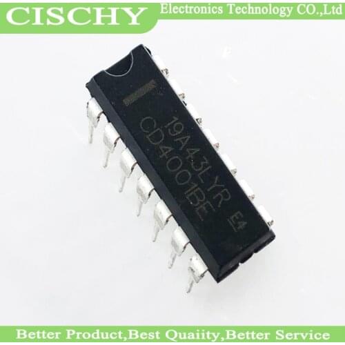 10PCS CD4001BE DIP14 CD4001 DIP-14 CD4001BD DIP