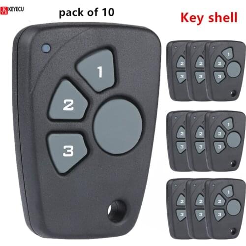 KEYECU 10pcs for Chevrolet Cruze Spark Onix Silverado Volt Camaro Aveo Sonic Remote Key Shell Case Fob