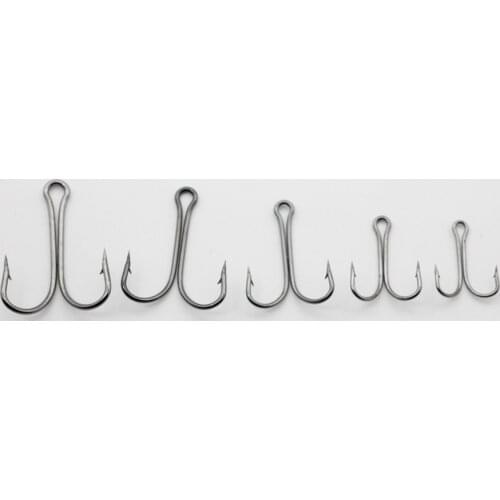 20PCS/SET Durable Use Carbon Steel Fishing Hooks Crank Hook Fly Tying Double Hook For Lure Fishing Accessories Dropshipping