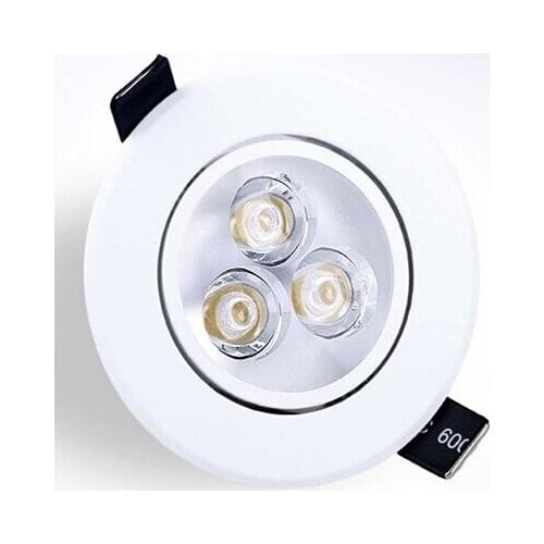 9W led Ceiling downlight LED lamp Recessed Cabinet wall Bulb 85-265V for home living room white shell 10pcs/lot