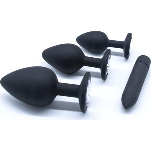 Soft Silicone Anal Butt Plug Prostate Massager Adult Gay Products Anal Plug Mini Erotic Bullet Vibrator Sex Toys for Women Men