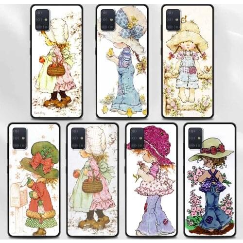 Sarah Kay pattern Cover For Samsung A72 A91 A52 A51 A71 A42 5G A12 A02s A01 A32 A01 A11 A21 A21s A31 A41 Case Coque Shell
