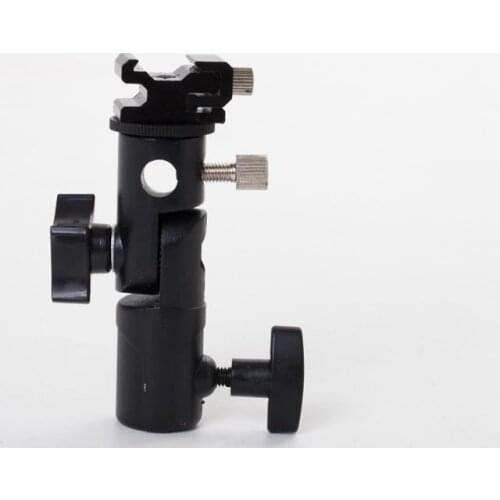 Flash Hot Shoe Umbrella Holder Mount Adapter for Studio Light Type E Stand Bracket Photo Studio Accessories