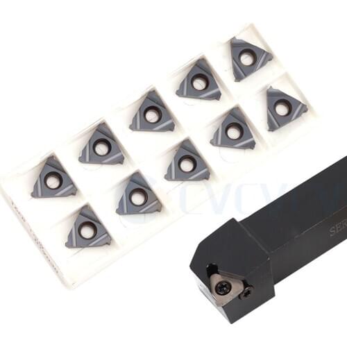 SER 1616H16 SEL 1616H16 Thread Turning Tool Holder 16ER 8UN LDA 16ER 11.5UN BMA 16ER 14UN LDC 16ER 28UN BMC CNC Carbide Inserts