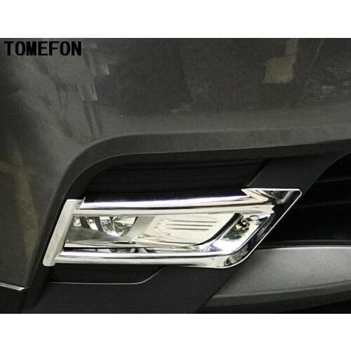 For Nissan Kicks 2016 2017 ABS Chrome Front Fog Light Lamp Cover Trim Frame Styling Garnish Car Styling 2pcs