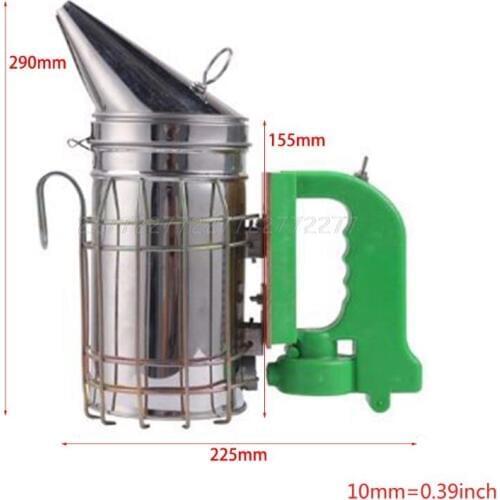 Electric Bee Smoke Transmitter Kit Stainless Steel Electric Beekeeping Tool Bee Smoker Beekeeping S07 19 dropship