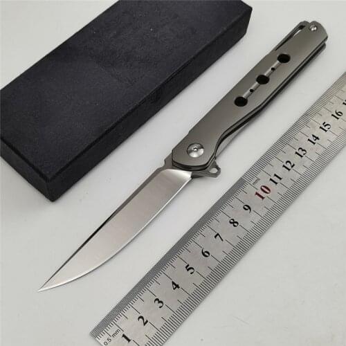 KESIWO J081 folding blade AUS-8 titanium pocket camping hunt tactical flipper outdoor survival rescue gift Top quality EDC knife