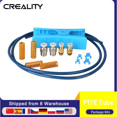 Creality Capricorn Premium XS Bowden PTFE Tube 1 Meter and Pneumatic Fittings Kit add Tube Cutter Die Spring for 1.75mm Filament