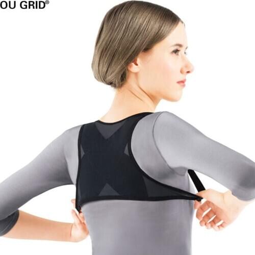 Posture Corrector Upper Back Clavicle Brace Support Womens Full Coverage Front Closure Wire Free Back Support Posture