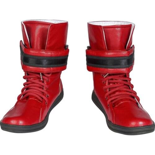 Adult Game FF 7 Remake Cosplay Costume Tifa Lockhart Red Shoes Fashion Halloween Masquerade Feet Accessories