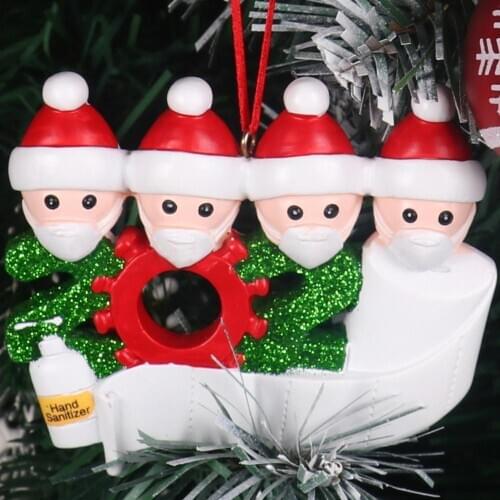 Creative Christmas Decorations DIY Name Wishes Christmas Mask Snowman Christmas Tree Ornament Hanging Pendant Navidad 2020 Xmas