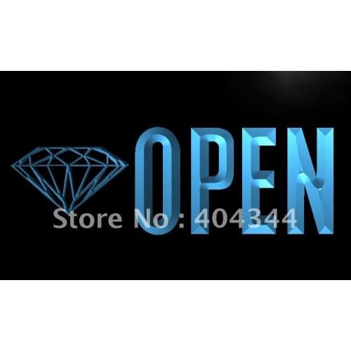 LK788- OPEN Diamond Store Buy NEW LED Neon Light Sign home decor crafts