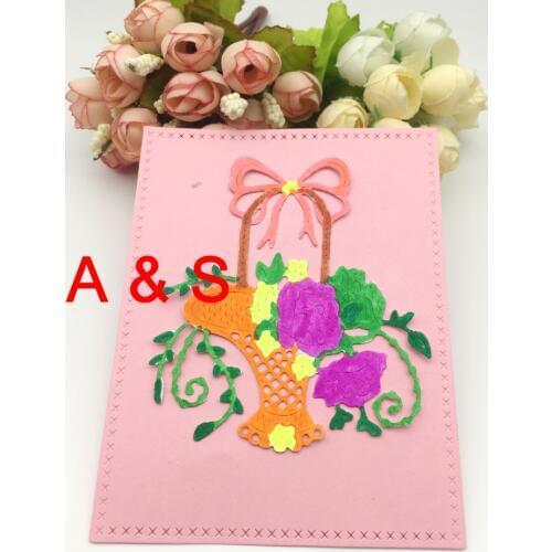 K17 METAL CUTTING DIES A Basket Of Flower Gift Scrapbook Card Album Wedding Paper Craft Home Decor Embossing Stencil Punch