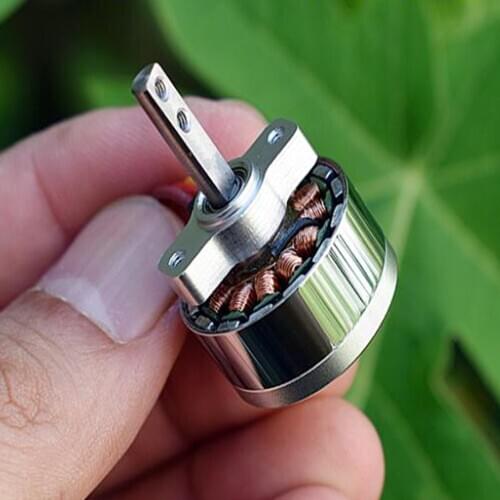 Micro PTZ Brushless Motor DC 11.1V with Ball Bearing NdFeB Strength Magnetic 3-phase Brushless Motor Mini for Drone PTZ Camera