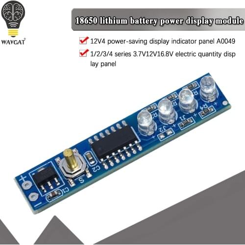 1S 2S 3S 4S Single 3.7V 18650 Lithium Battery Capacity Indicator Module Percent Power Level Tester LED display board