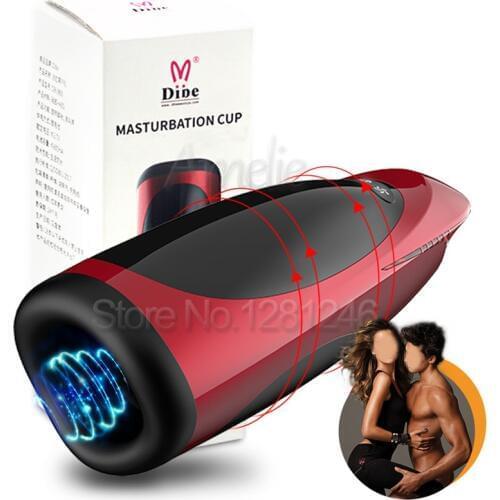 Auto Sucking Male Masturbator Cup Smart Voice Pulse Flashlight Vibrator Vagina Real Pussy Sex Machine Blowjob Sex Toys For Man