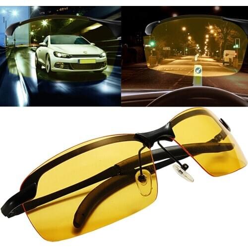 Anti-Glare Night Vision Driver Goggles Night Driving Enhanced Light Glasses UV400 Protection Sunglasses Goggles Car Accessries
