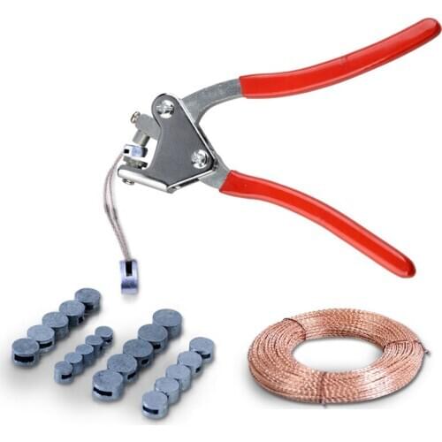 QF-2 plier 100PCS 6*4MM Sealed beans Sealing Wire Lead Seal Sealing Pliers Calipers for Seal Water Meter Anti-theft sealing