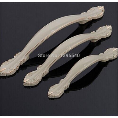 New 2pcs 64mm Cabinet Drawer Handles Modern Bedroom Furniture Knobs Ivory Kitchen Cabinet Knobs Closet Handles Cupboard Pulls