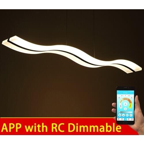 S Design Modern Led Chandelier For Living room Dining room Bedroom APP Control Indoor Chandelier Lighting Acrylic Lamp Fixtures