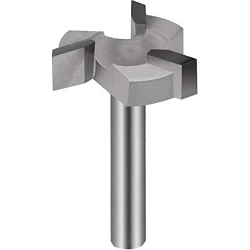 Silver Router Bit Spoilboard Surfacing 1/4 Inch Shank Carbide Tipped Chisel Drilling
