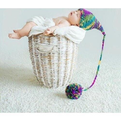 Newborn Girl Boy Photography Crochet Hat Tiny Baby Birthday Picture Photo Shoot Hats Props bebe foto Accessories Little Baby Cap