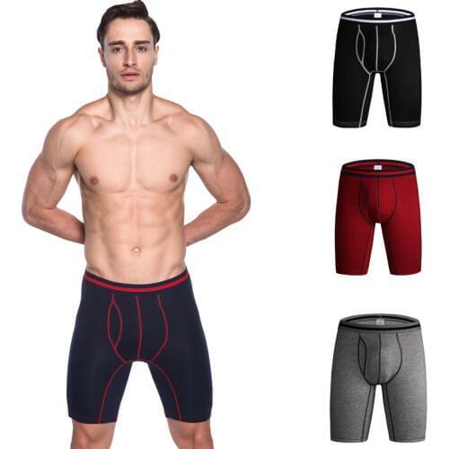 Soft Cotton Brand Men Underwear Mens Underwear Pants Male Convex Extended Wear Cotton Pants Leg Head Spot Cuecas Boxers