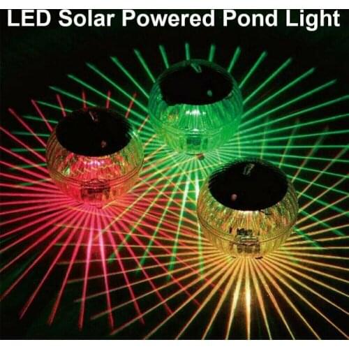 Outdoor Floating Underwater Ball Lamp Swimming Pool Party Night Light Automatic Sensor Solar Powered Color Changing Waterproof