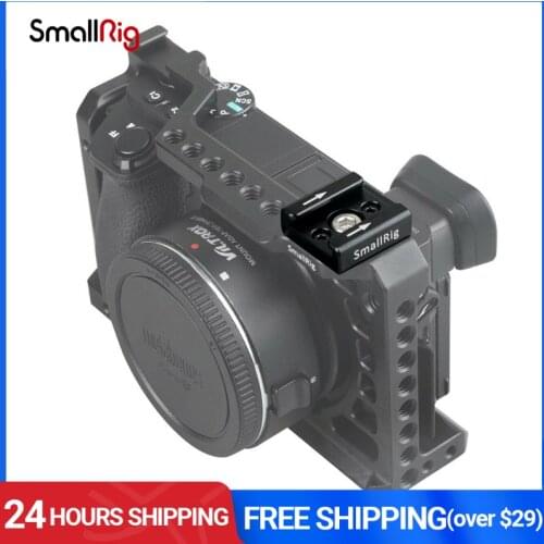 SmallRig Universal Cold Shoe Mount Adapter Bracket with Mounting Screws for LED Video Light Microphone Flash Shoe Mount-1241