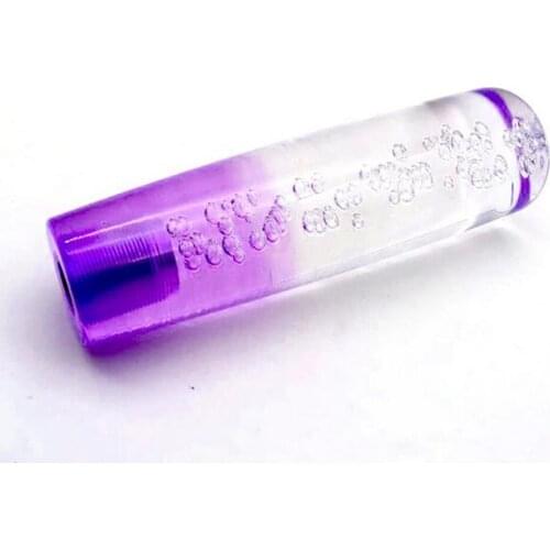 Universal 20cm Car Stitching Color Multicolor Gear Shift Knob Crystal Bubble Gear Shift Knob Colorful Shifter Lever