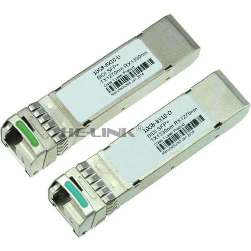 LODFIBER 10GB-BX10-U/10GB-BX10-D E-xtr-em-e Net-works Compatible Pair of BiDi SFP 10G 10km Transceiver