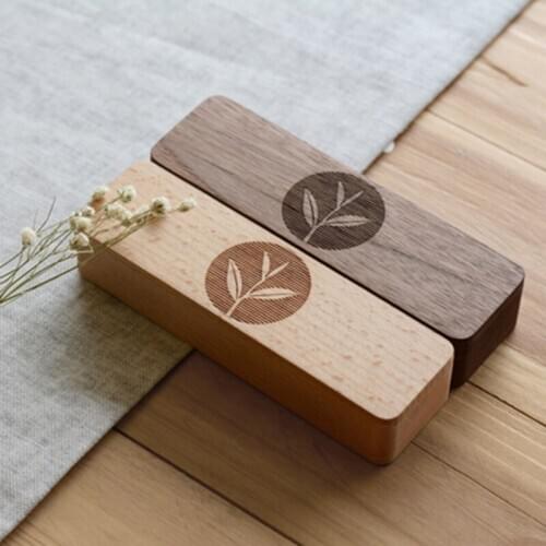 High Quality Portable Black Walnut Tea Box Beech Tea Jar Storage Can for Home and Business High-End Gifts