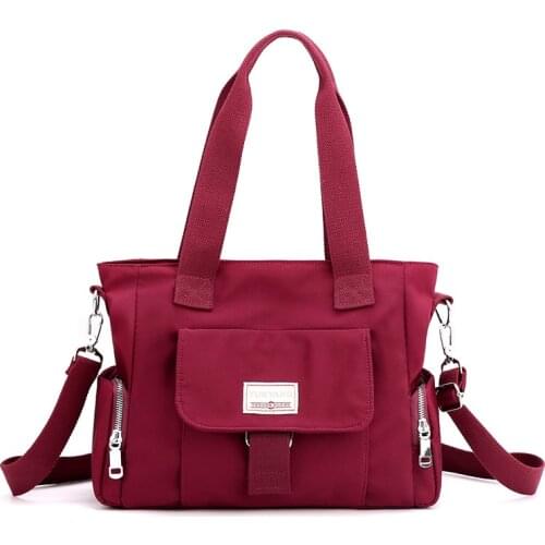 Women Handbags 2021 New Large Capacity Travel Shoulder Bags High Quality Mommy Bag Waterproof Nylon Bolsa Sac A Main Femme