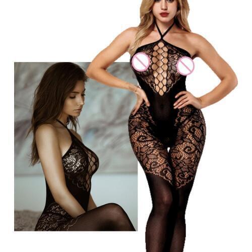 Lingerie Feminina Sexy Lingerie Porno Sexy Costumes Lenceria Mujer Transparent Erotic Langerie Crotchless Fishnet Babydoll qq359
