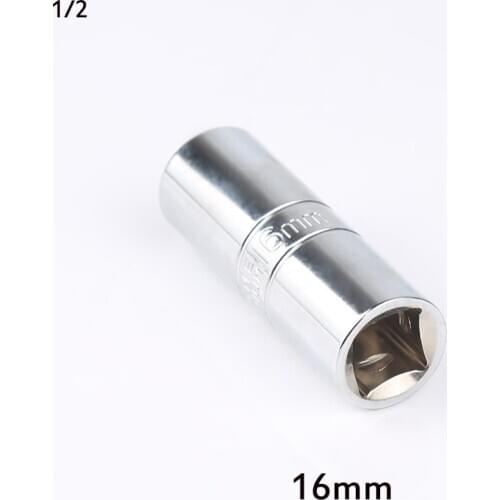 1pc 16mm 21mm Spark Plug Socket Wrench Car Disassembly Repair Sleeve Wrench 1/2 inch Shrapnel Socket Wrench Tool