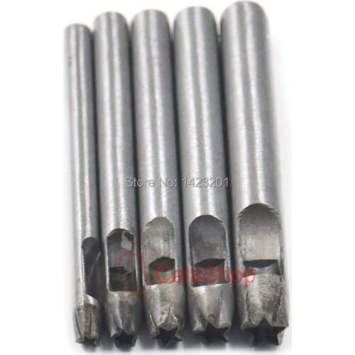 1 Pcs / Lot 4mm Star shaped Hollow Puncher Tool Leather Gasket Cutter Hole For Wallet Belt Puncher Craft Handwork