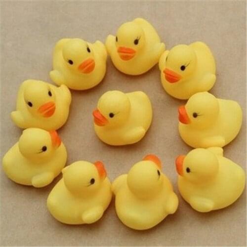 6pcs/lot Cute Baby Kids Squeaky Rubber Ducks Bath Toys Bathe Room Water Fun Game Playing Newborn Boys Girls Toys for Children