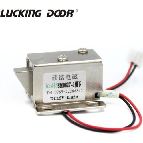 Electric control lock 12V 0.4A /6V 1A Mini Lockers Security electromagnetic lock Release Assembly Solenoid Access Control lock