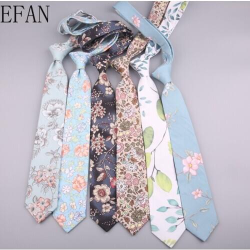7CM New Designer Print Casual Narrow Necktie Ties for Men Women Hip-hop Party Floral Cotton Tie Cravat Professional Neck Ties