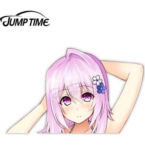 Jump Time Cu-no Yayoi Sakura 7.8 Sexy Big Head Anime Girl Vinyl Decal Waifu Peeker Car Stickers