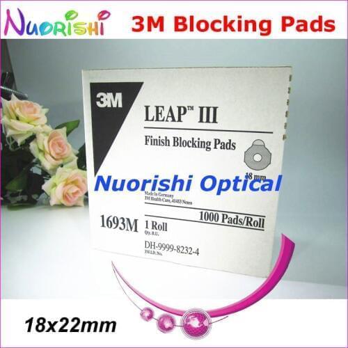 18x22mm Quality 3M Lens Lab Adhesive Tape Edging Polishing Finish Blocking Pads Sticker Supplies Accessories 1693M free shipping