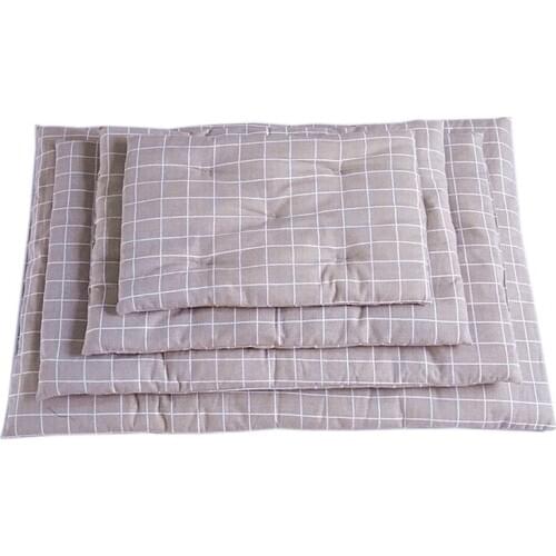 Cat Pad Dog Bed Pet Mat Winter Warm Washable Plaid Dogs Blanket Puppy Sofa Breathable Portable Cats Travel Mats Sleeping Cover