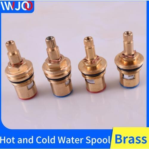 Faucet Cartridge Mixer Brass Ceramic Dics Tap Valve Quick Open Shower Cartridges 20 Gears Kitchen Bathroom Faucet Accessories