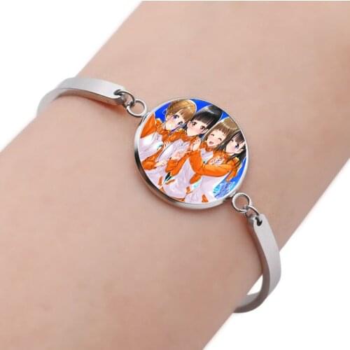 A Place Further Than the Universe Bracelet Handmade Transparent Glass Dome Charm teenager Jewelry Wrist Strap Prop Bracelets