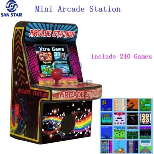 Mini Portable 1 player arcade Station 2.5inch with Built-in 240 Games toy Classic Gaming Electronic Toys