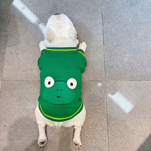 Fashion Pug Dogs Winter Clothes Pet French Bulldog Knit Apparel Clothing Puppy Outfit Garment Poodle Schnauzer Shiba Inu Costume