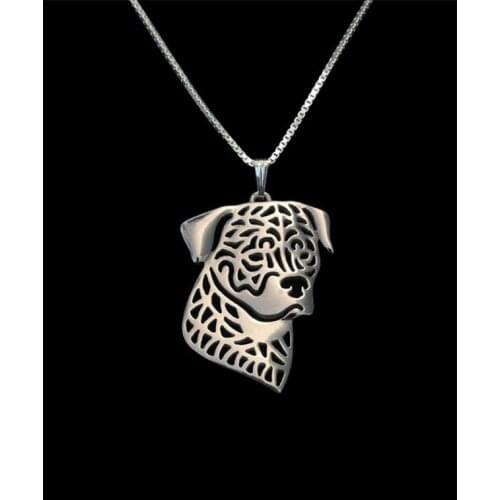 Newest fashion Handmade Rottweiler Head pendant Necklace women chain choker necklace Dog Jewelry Pet Lovers Gift Idea