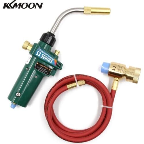 Professional Safe Hand Propane MAPP Torch Braze Welding Torch 4 levels adjustable flame with 1.5m Hose